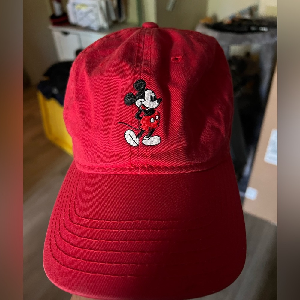 Red mickey baseball cap